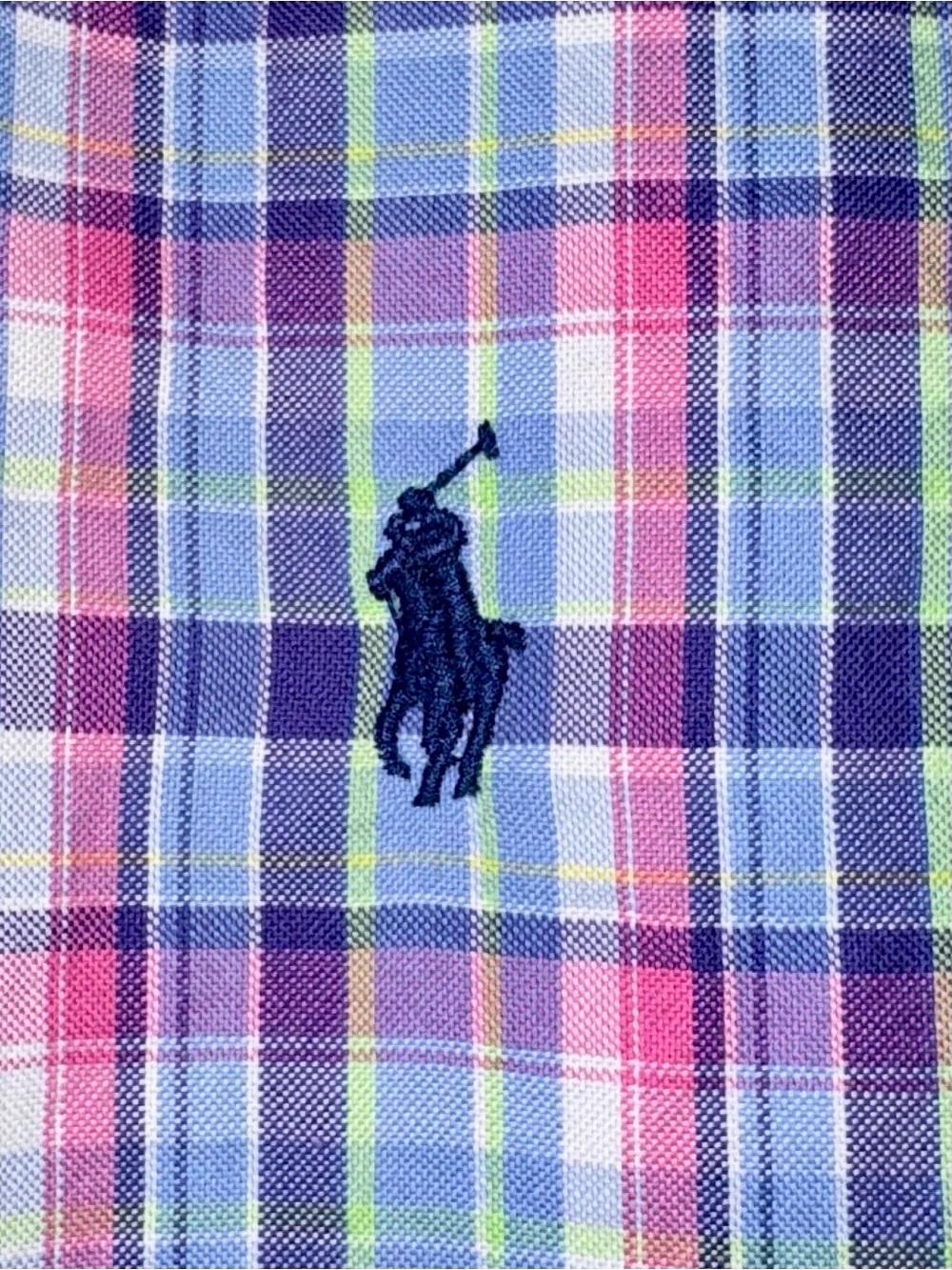 Ralph Lauren Long Sleeve Plaid Button-Up 100% Cotton Men’s size Large